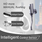 Wall-mounted Stainless Steel Urinal for Man, Intelligent Flushing Urinals for Men's Adult, Household/Commercial Sensor Male Toilet for Garage KTV Dorm Bar Hotel Shop