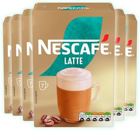 NESCAFÉ LATTE Instant Coffee Sachets x7 (Pack of 6, Total 42 Sachets)