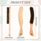 Patelai 3 Pieces Felt Hat Brush Kit Cowboy Cleaner Brush with Hat Size Reducer and Cleaning Sponge for Cleaning Felt Western Cowboy Cowgirl Cap Resizing(Natural)