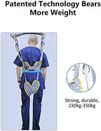 Transfer Nursing Sling Toileting Hoist Sling, Lift Walking Slings,Standing Aid Strap,Divided Leg Full Body Leg Trainers Exercise Support Reusable and Washable