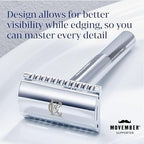 King C. Gillette Double-Edge Safety Razor blades for better control, 100 count, with anti-friction coating