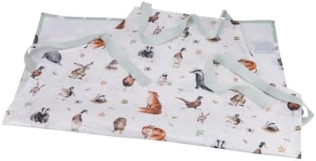 Pimpernel Wrendale Designs Cotton Apron with Front Pocket - Adjustable Adult Cooking Apron for Kitchen, Baking, Grilling - Machine Washable Gift for Chefs & Home Cooks - Durable Kitchen Accessories