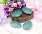 LAIDANLA Green Aventurine 2.4" Large Palm Stone Healing Crystals Natural Gemstones Calming Effects Energy Balancing Reiki Polished Worry Stone Cleansing Protection Anxiety Stress Relief Therapy 1PC