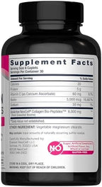 NeoCell Collagen Peptides Pills | 180 Tablets | with Vitamin C and Biotin | Grass Fed Bovine | Hair, Skin, & Nails | for Women and Men