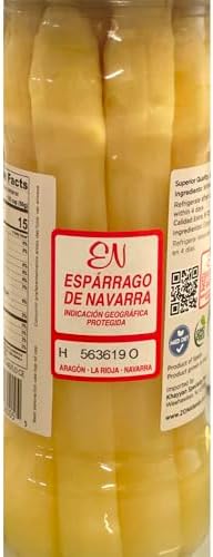 ZONA White Asparagus | Hand Packed in Navarra Spain | Clean Food | 12 oz (340 gr) (Pack of 2)