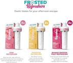 Cirkul Frosted Refreshers Caffeine Flavor Water Variety Pack, Makes 36 Drinks, No Sugar, Zero Calorie Drink Mix, (2 Pink, 2 Mango Dragon Fruit, 2 Paradise)
