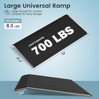 15.4" L x 32" W Threshold Ramp for Doorways, Portable, Anti-Slip Ramps for Wheelchairs for Home, 700 LBS Load Capacity, Aluminum Door Ramp and Curb Ramp for Scooters, Power Chairs, Walkers