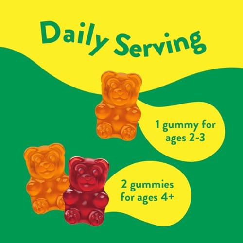 L’il Critters Immune C Daily Gummy Supplement Vitamin for Kids, for Vitamin C, D and Zinc for Immune Support, Orange, Lemon, Strawberry and Cherry Flavors, 190 Gummies (Packaging May Vary)