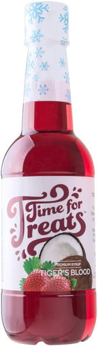Time For Treats Flavored Syrup 16.9 Fluid Ounce Bottle for Snow Cones, Homemade Sodas, Cocktails, Coffee, Baking and More (Tiger's Blood)