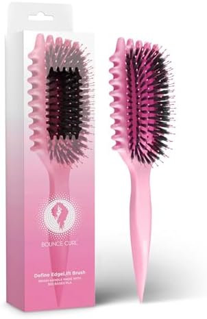 Bounce Curl EdgeLift Brush Duo - Includes Purple Volume & Pink Define EdgeLift Brushes for Volumized and Defined Curls