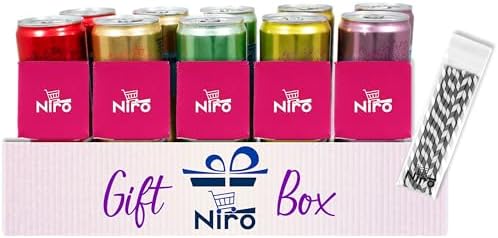 Niro Assortment | Essenza Flavored Mineral and Sparkling Water |10 Pack | Variety Pack San Pelligrino | Includes Niro Beverage Sleeve