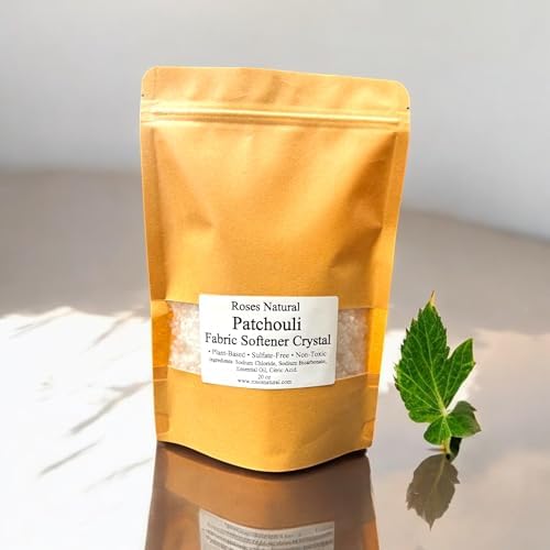 Patchouli Fabric Softener Crystals, 20 OZ, Freshens and Softens Fabrics, Non-Toxic Scent, Natural In-Wash Fabric Softener, Musky Patchouli Fabric Beads, Made in the USA