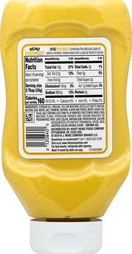Heinz Mayomust Mayonnaise & Mustard Sauce Mix (16.6 oz Bottle)