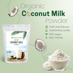 Z Natural Foods Organic Coconut Milk Powder - All-Natural Vegan Dairy-Free Alternative with MCTs - Unsweetened Coconut Creamer for Coffee & Smoothies - Gluten-Free, Non-GMO, 2 lbs