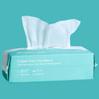 Saraflora 100% Cotton Facial Tissue Soft Dry Wipe 6 Pack, Use for Sensitive Skin Disposable Face Towel Extra Thick Dry and Wet Use Disposable Cotton Tissues for Washing Face Makeup Wipes（600 Count ）