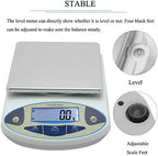 CGOLDENWALL Lab Scale 30kgx0.1g Digital Precision Scale Electronic Balance Laboratory Weighing Industrial Scale Kitchen Counting Scale Scientific Scale Calibrated 110V (30kg, 0.1g)