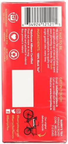 Barrys Tea Gold 40 Bags 125g (4.4oz) by Barry's Tea [Foods]