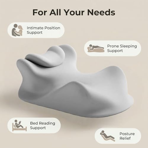 Wedge Pillow for Lovers, Multi-Purpose Orthopedic Support, Used for Acid Reflux, Leg Elevation After Operation, Back Pain Relief, Reading and Bed Rest (Upgrade-Blue)