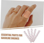 50pcs Breathable Fingertip Bandage Gauze Tape Non Stick Pad Bandages for Fingers Toes Small Areas Skin-Friendly Patches