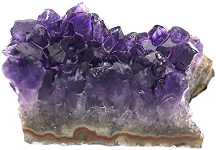 Raw Amethyst Stones and Crystals Rock, Natural Amathesis Crystal Clusters, Geodes with Crystals, Cuarzo Amatista Original, Real Amethyst Crystals Geode, Gemstones, Healing Crystals(0.11Lb)