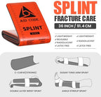 First Aid Splint 36" X 4.3",Emergency Splint Kit for Arm Leg Broken Bones Fracture,Ideal for Sports, Home, First Aid Refill and Pets (4 pack combo)