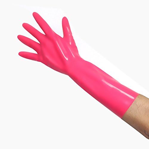 EXLATEX Rubber Secrets Short Latex Mixed Toes Wrist Gloves