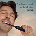 Philips Sonicare G3 Two-in-One - Genuine Replacement Electric Toothbrush Heads for Plaque Control and Gum Care, 2 Brush Head Pack Up to 6 Month Supply, Black, HX9052/95