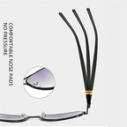 2 Pairs Spring Hinge Invisible Bifocal Reading Glasses UV400 Protection Sunglasses Outdoor Readers Driving Eyeglasses