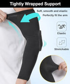 Honeycomb Anti Collision Padded Arm Sleeves - 2 Pack for Basketball, Football, Volleyball