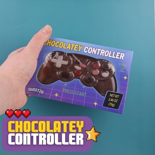 Sweetzo Chocolatey Game Controllers, Gifts for Gamers, Easter Basket Stuffer Candy, 2.46 Ounces Each (Pack of 2)