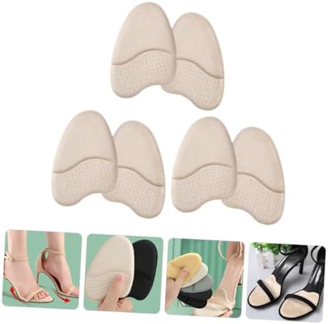 FOMIYES 3 Pairs Foot Pads Non-Slip Gel Metatarsal Pads for Women High Heels Inserts Comfortable