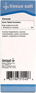 UNDA Kalium Sulfuricum 6X | Homeopathic Remedy Supports Temporary Relief of Minor Symptoms Associated with Skin Irritation | 100 Tablets