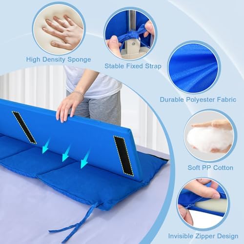 Bed Rail Pads, Hospital Rails Covers Bed Bumpers Adults Padding Side Rails Padded, Bed Railing Foam Pads Rail Cover for Elderly Safety