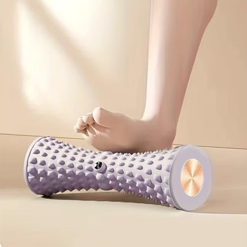 1pc Deep Tissue Massage Roller - Foot Massager - Manual Operation with Speed Control, Medium Firmness - Durable Plastic Construction - Ideal for Yoga & Fitness Enthusiasts