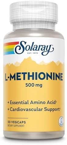 SOLARAY L-Methionine Supplement, 500 mg | 30 Count