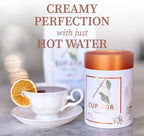 Cup of Coa No. 3 Sensuously Navel | Gourmet Dark Chocolate & Orange Hot Cocoa Mix | Just Add Water | Rich, Silky Smooth & Creamy | Luxury Hot Chocolate | Made in USA (8 Servings)