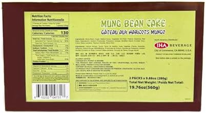 Kam Wah Premium Mung Bean Cake 2-Pack Bundle – Exclusive Twin Box Edition – Authentic Chinese Pastry Dessert – Traditional Asian Sweet Bean Tea Snack - Gift-Ready Sealed Outer Packaging