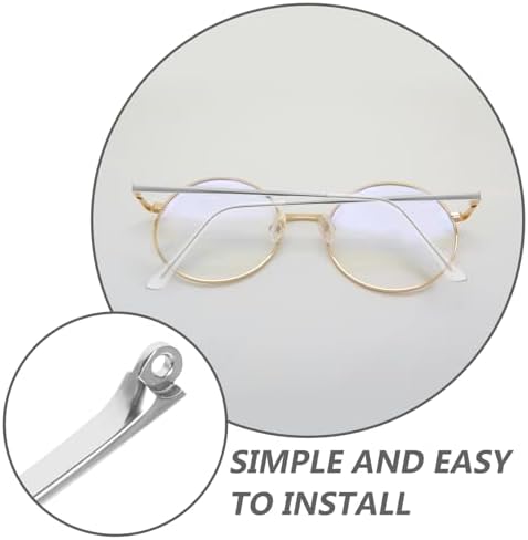 Baluue 1 Pair Eyeglass Replacement Arm Glasses Temple Sunglasses Arm Eyewear Frame Temple Replacement Universal Eyeglasses