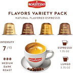 Roastesso, Aluminum Espresso Capsules, Flavors Variety Pack, Natural Flavored Coffee Pods with French Vanilla, Caramel, Chocolate & Hazelnut, Compatible with Nespresso Original Machines (40 Count)