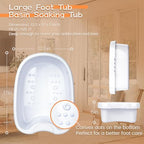 Ionic Bath Foot Basin for Detox Machine, Ionic Foot Bath Tub Basin, Feet Bucket with 100 Liners for Home Use