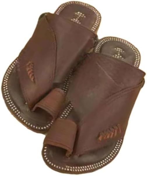 CLSQLXYJZC Mens Bunion Sandals, Summer Breathable Men's Non- Slip Slip-On Bunion Relief Sandals, Orthopedic Open Toe Utdoor Beach Holiday Flip Flops, for Papa, Husband, Big Toe Bone Orthopedic