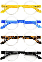 Eyekepper 4-Pack Round Reading Glasses Women Oprah Style Readers +1.50