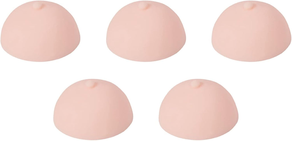 5X 3D Tattoo Areola Practicing Skin Silicone Fake Breasts Chest Pleural Practice Mould for Beginners Permanent Makeup