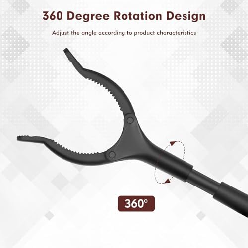 Grabber Reacher Tool, 11" Grabber with Anti-Slip 360° Rotating Jaw, Lightweight Reacher Grabber Pickup Tool for Gripping Various Objects and Picking up Trash Pests Trash