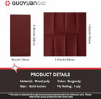 Disposable Linen Feel Dinner Napkins Burgundy Cloth-Like Paper Napkins Disposable Guest Napkins for Dinne,Parties, Weddings or Events,16”x16”-50 Pack