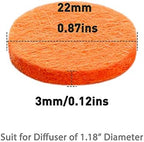 Maromalife 48PCS 22mm Replacement Refill Pads for 30mm Essential Oil Diffuser Necklace, Felt Pads for Aromatherapy Necklace Pendant Diffuser Bracelet Car Diffuser Vent Clip with 12 Colors, 0.87 Inch
