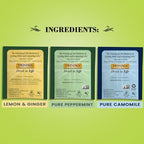 Twinings Herbal Tea Variety 3-Pack – Pure Peppermint, Pure Camomile + Lemon & Ginger Tea Bags, Naturally Caffeine-Free, 20 Count Each