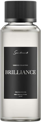 Scentiment Diffuser Oil - Brilliance Designer Collection | Aromatherapy Home Fragrance | Luxurious Scent with Notes of Saffron, Amberwood, Fir Resin (120 ml / 4.06 Fl Oz)