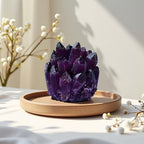 Large Amethyst Crystal Cluster，Real Crystals ，raw Crystal Cluster， Amethyst Stone ，Large Crystals Cluster for Home Decor