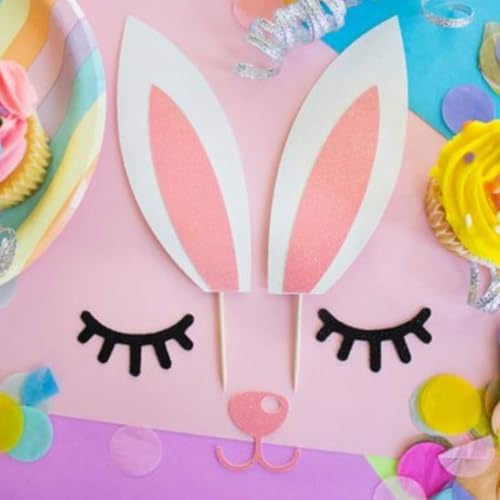 Reindeer decoration Reindeer cake Christmas cake top decoration Reindeer cake top eyelashes nose ears Easter Christmas Halloween party cake emoji